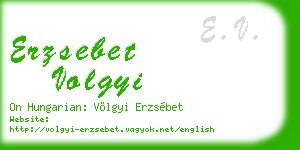 erzsebet volgyi business card