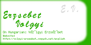 erzsebet volgyi business card